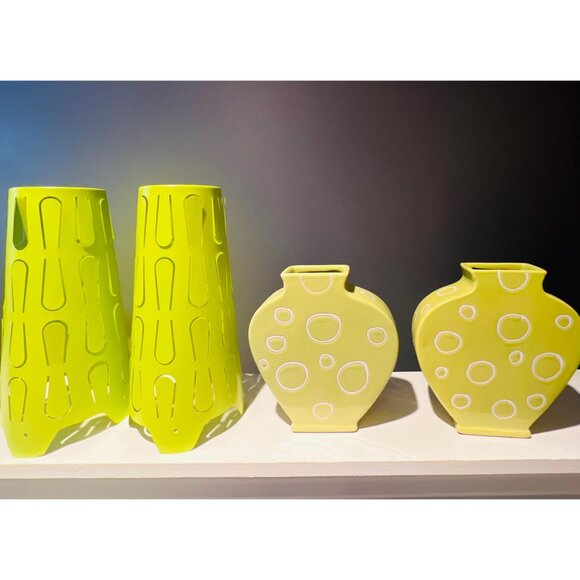 Vintage IKEA Kajuta Table Lamps – Set of 2 Lime Green Atmospheric Lights 1990s - Picture 5 of 5